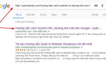 Hướng dẫn cách Submit URL (đường link mới) lên Google