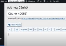 Hướng Dẫn Cập Nhật Câu Hỏi Trên Website