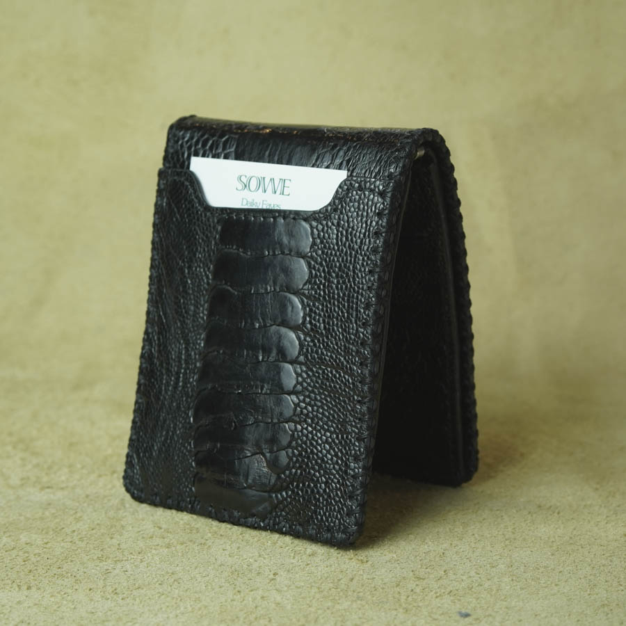 Money Clip Ostrict Leather Wallet