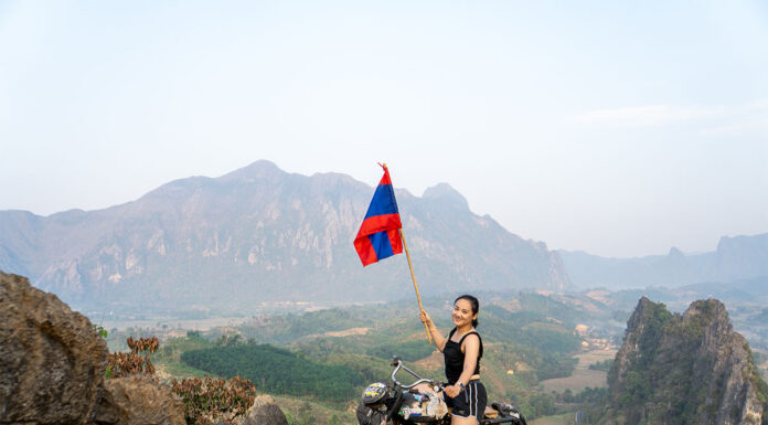 Leo Nam Xay Viewpoint hãy một lần chạm tay vào Vang Viêng từ trên cao