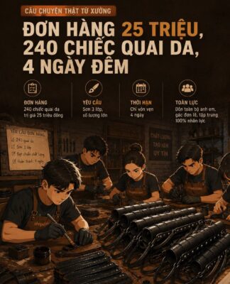 Bài học từ đơn hàng quà tặng doanh nghiệp da thật bị hủy