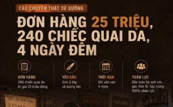 Bài học từ đơn hàng quà tặng doanh nghiệp da thật bị hủy