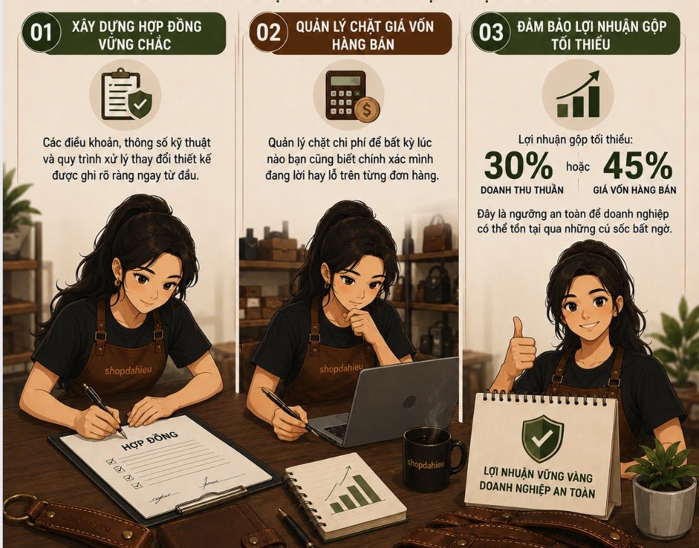 Bài học từ đơn hàng quà tặng doanh nghiệp da thật bị hủy